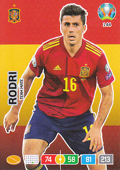 Rodri Spain Panini UEFA EURO 2020#144
